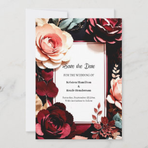 Simple Wedding Save The Date Card