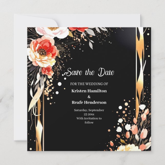 Simple Wedding Save the Date Card (Front)