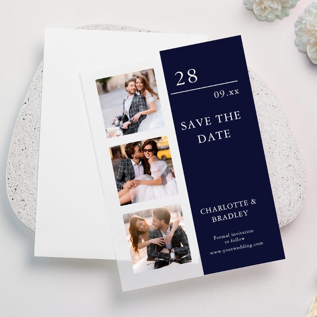 Simple Wedding Save The Date Photo Picture Vellum Invitations (Creator Uploaded)