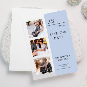 Simple Wedding Save The Date Photo Picture Vellum Invitations