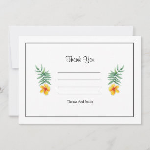 Simple Wedding Thank you card