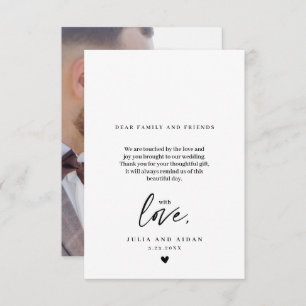 Simple Wedding Thank You Script Message Modern