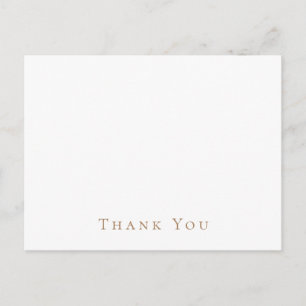 Simple Wedding Wedding Thank You Postcard