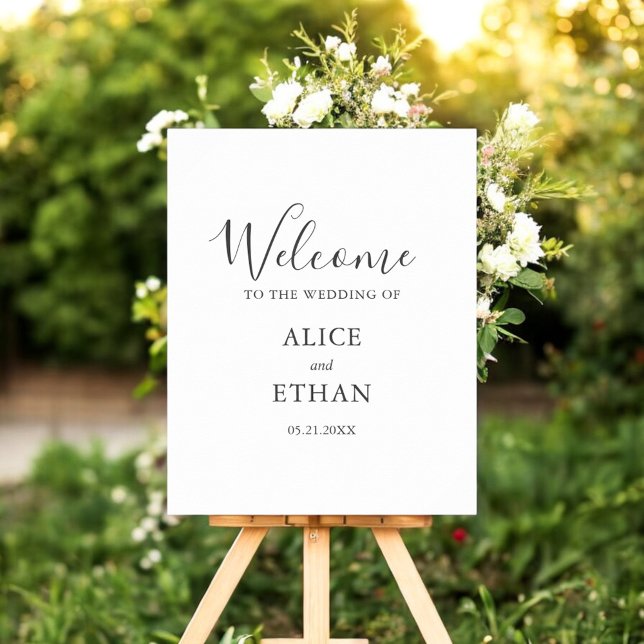 Simple Wedding Welcome Sign (Creator Uploaded)