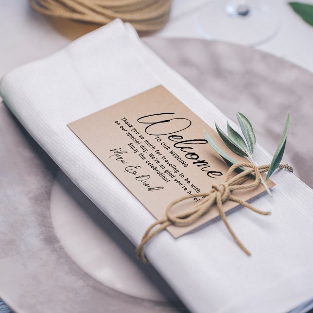 Simple Wedding Welcome Thank You Rubber Stamp (Creator Uploaded)