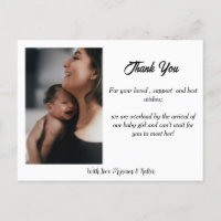 Simple welcome Newborn baby birth announcement
