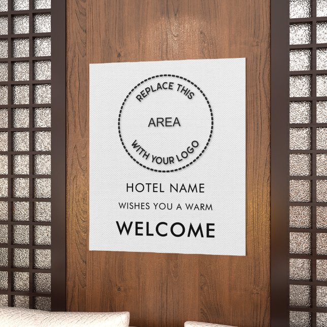 Simple Welcome To Hotel Name Logo Any Colour  Poster (Creator Uploaded)