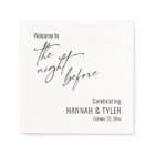 Simple Welcome to The Night Before Black & White