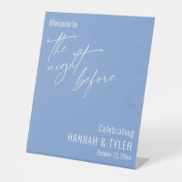 Simple Welcome to The Night Before Periwinkle Blue