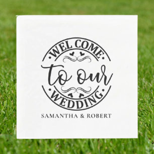SIMPLE WELCOME WEDDING  NAPKIN
