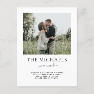 Simple We've Moved Change of Address Photo Announcement Postcard