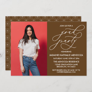 SIMPLE WHIMSICAL CALLIGRAPHY GRADUATION INVITATION