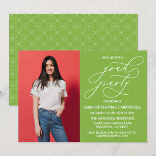 SIMPLE WHIMSICAL CALLIGRAPHY GRADUATION INVITATION