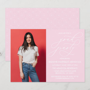 SIMPLE WHIMSICAL CALLIGRAPHY GRADUATION INVITATION