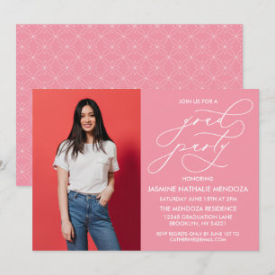 SIMPLE WHIMSICAL CALLIGRAPHY GRADUATION INVITATION