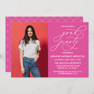 SIMPLE WHIMSICAL CALLIGRAPHY GRADUATION INVITATION