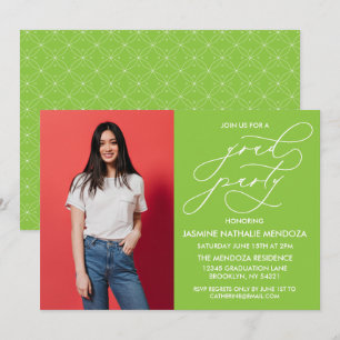 SIMPLE WHIMSICAL CALLIGRAPHY GRADUATION INVITATION