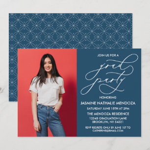 SIMPLE WHIMSICAL CALLIGRAPHY GRADUATION INVITATION