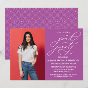 SIMPLE WHIMSICAL CALLIGRAPHY GRADUATION INVITATION