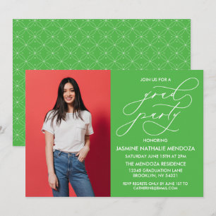 SIMPLE WHIMSICAL CALLIGRAPHY GRADUATION INVITATION