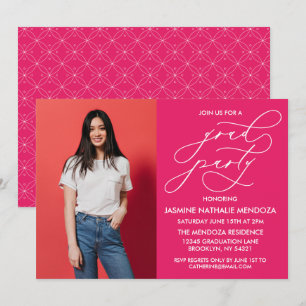 SIMPLE WHIMSICAL CALLIGRAPHY GRADUATION INVITATION