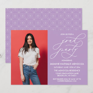 SIMPLE WHIMSICAL CALLIGRAPHY GRADUATION INVITATION