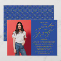 SIMPLE WHIMSICAL CALLIGRAPHY GRADUATION INVITATION