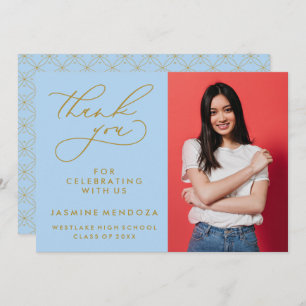 SIMPLE WHIMSICAL CALLIGRAPHY GRADUATION THANK YOU