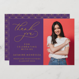 SIMPLE WHIMSICAL CALLIGRAPHY GRADUATION THANK YOU