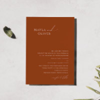 Simple Whimsical Desert Rust Traditional Wedding