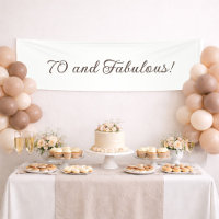 Simple White 70 and Fabulous Birthday