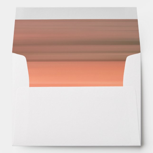 Simple White and Blush Wedding Envelope (Back (Bottom))