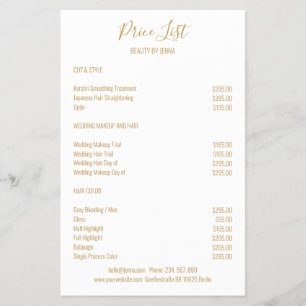 Simple White Beige Flyer