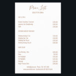 Simple  White Brown Flyer<br><div class="desc">Modern,  simple White Brown Flyer. Entworfen für Designer,  Stylisten,  Salons,  Haare und Make-up Künstler,  Nails und Lash Künstler,  Wellness-Centre und mehr.</div>