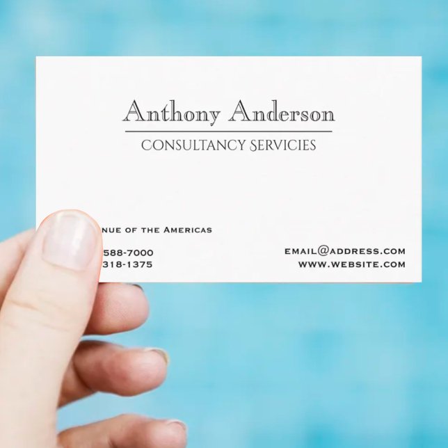 Simple white business card (Creator Uploaded)