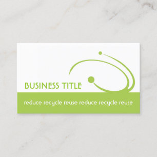 Simple White Environmental Engineers Business Card