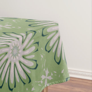 Simple White Flower Tablecloth