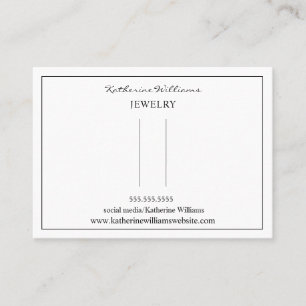 Simple White  Hair Clip  Barrette  Display Card