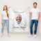 Simple White Marble Custom Text Photo Remembrance