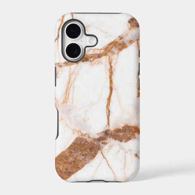 Simple White Marble Texture Personalised (Back)