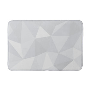 Simple, white, modern, trendy, cool illustration bath mat