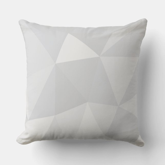 Simple, white, modern, trendy, cool illustration cushion (Front)