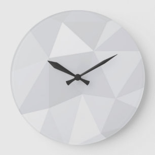Simple, white, modern, trendy, cool illustration large clock