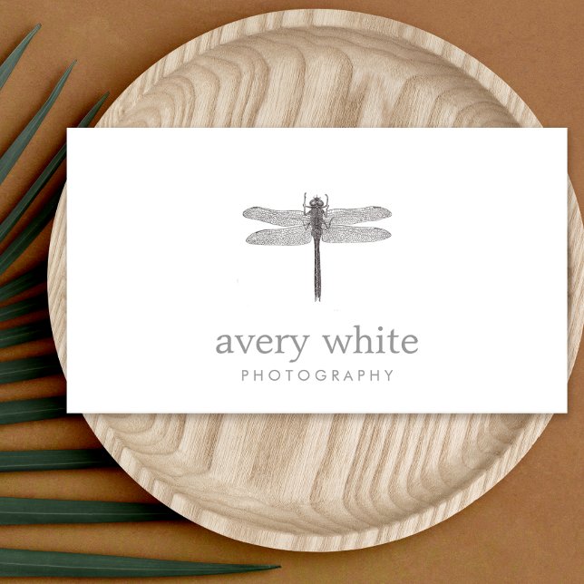 Simple White Nature Professional Photography Business Card (Creator Uploaded)