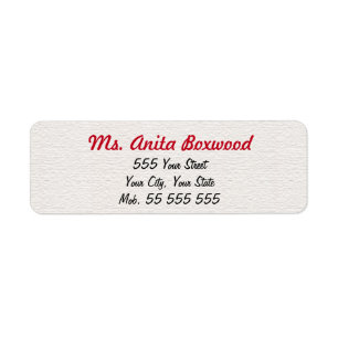 Simple White Structure Red Name