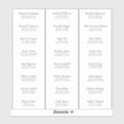 Simple White Wedding Guest Address Label