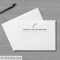 Simple White with Silver Quill Notary