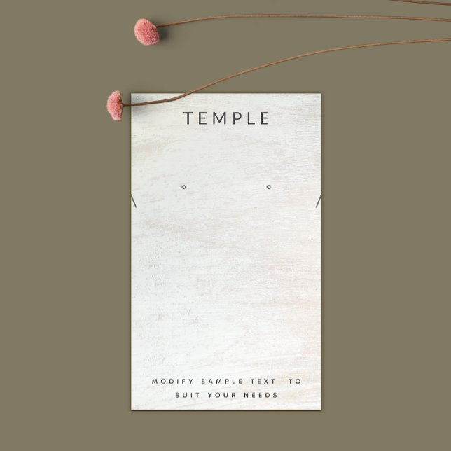 Simple White Wood Earring Necklace Display  (Creator Uploaded)