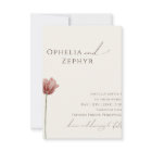 Simple Wildflower | Beige Photo Square Wedding