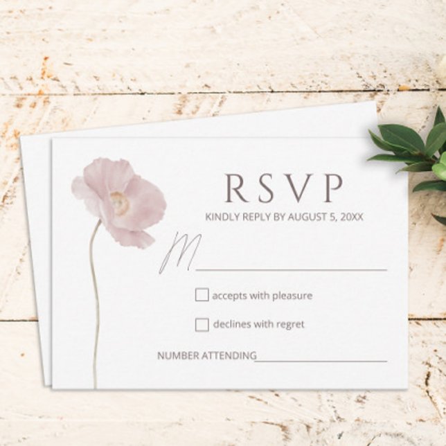 Simple Wildflower Boho Wedding RSVP (Creator Uploaded)